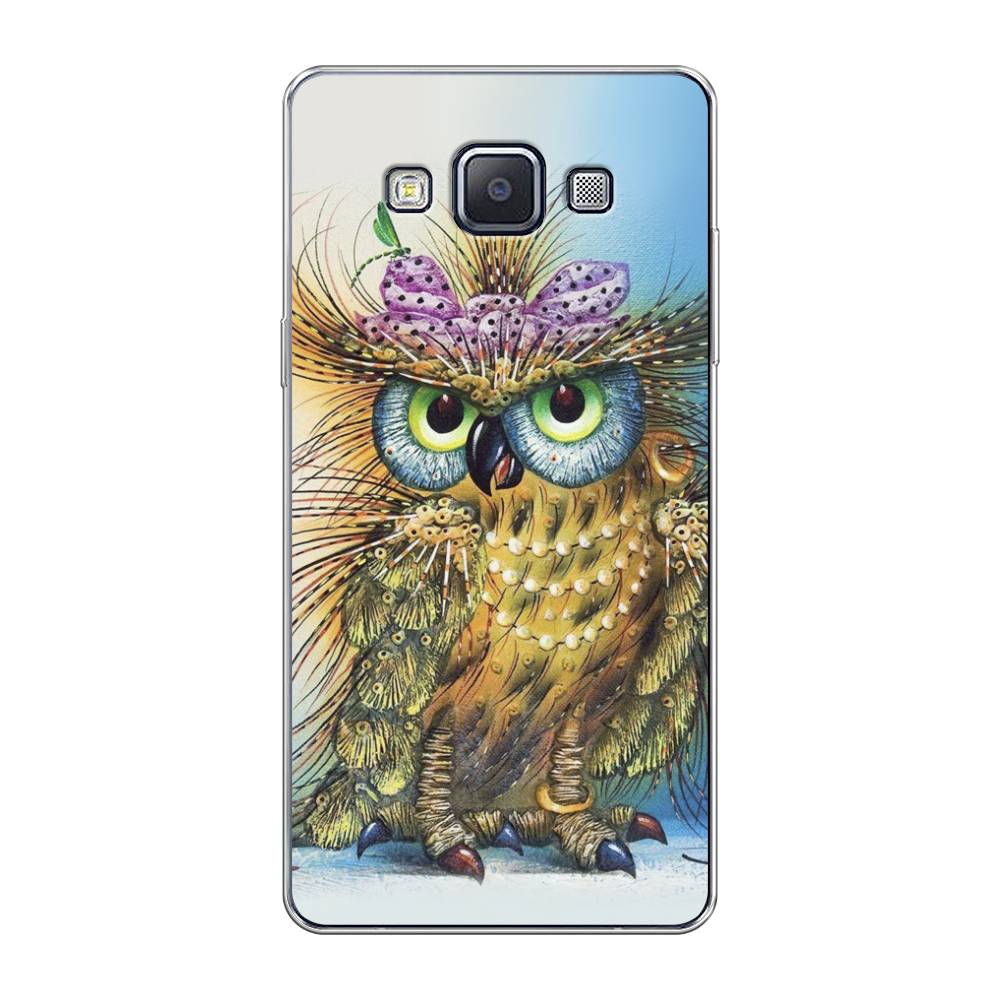 

Чехол на Samsung Galaxy A5 "Модная сова", Коричневый;голубой, 20450-1