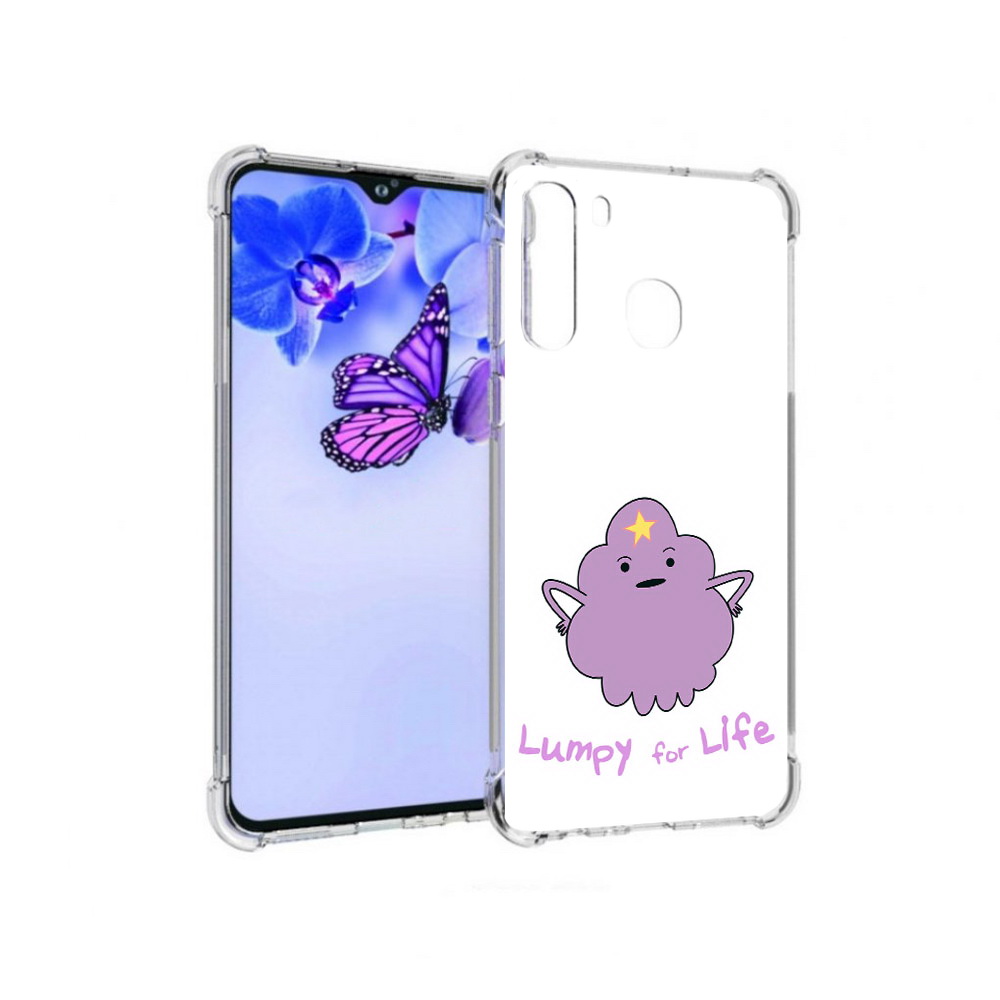 

Чехол MyPads Tocco для Samsung Galaxy A21 Принцесса пупырчатого королевства, Прозрачный, Tocco