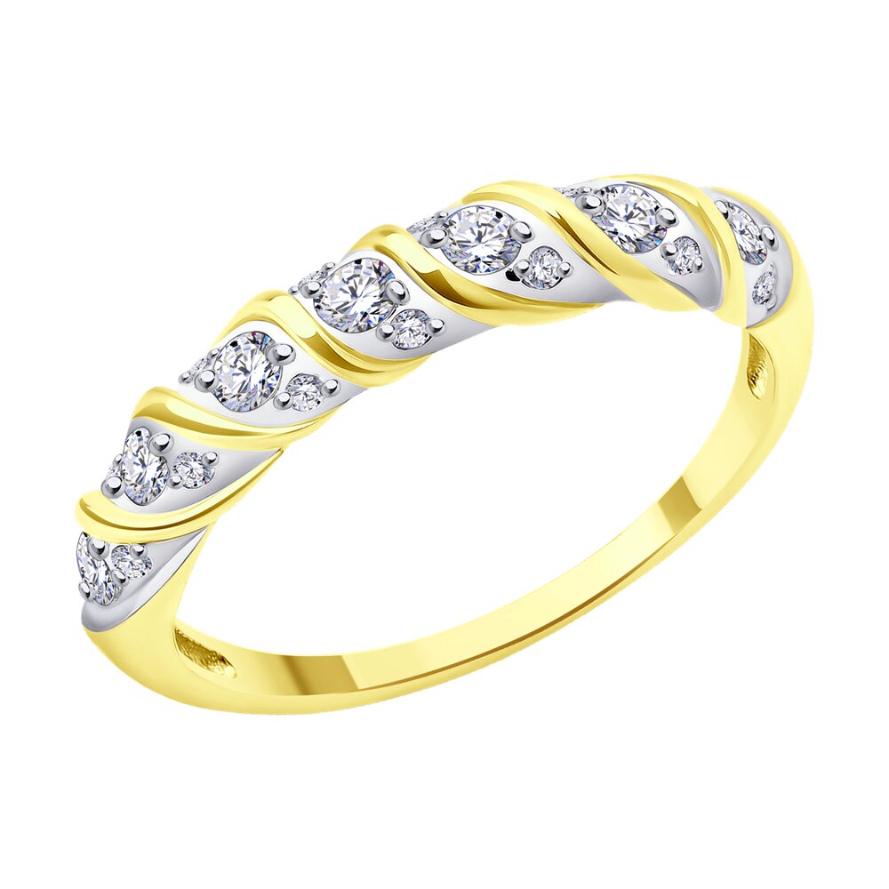 

Кольцо из золота р. 18,5 Diamant 53-110-02315-1, фианит, 53-110-02315-1