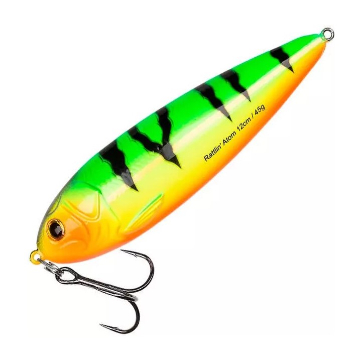 

Блесна колеблющаяся Abu Garcia Beast Rattlin Atom 12cm Fire Tiger, Разноцветный