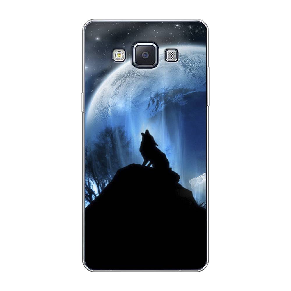 

Чехол на Samsung Galaxy A5 "Волк 2", Синий;черный;белый, 20450-1