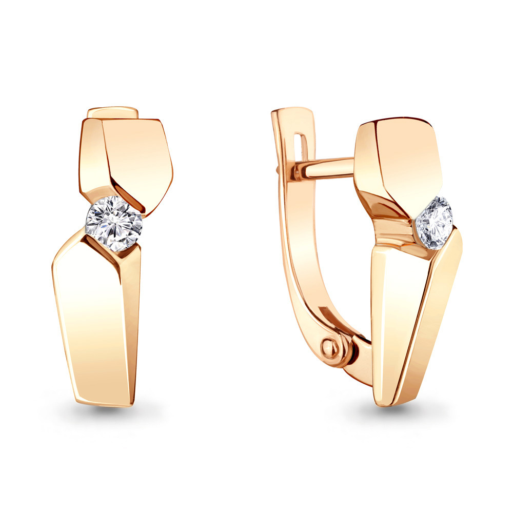 

Серьги из серебра с фианитом Aquamarine Aquamarine 48901А_925_з, 48901А_925_з