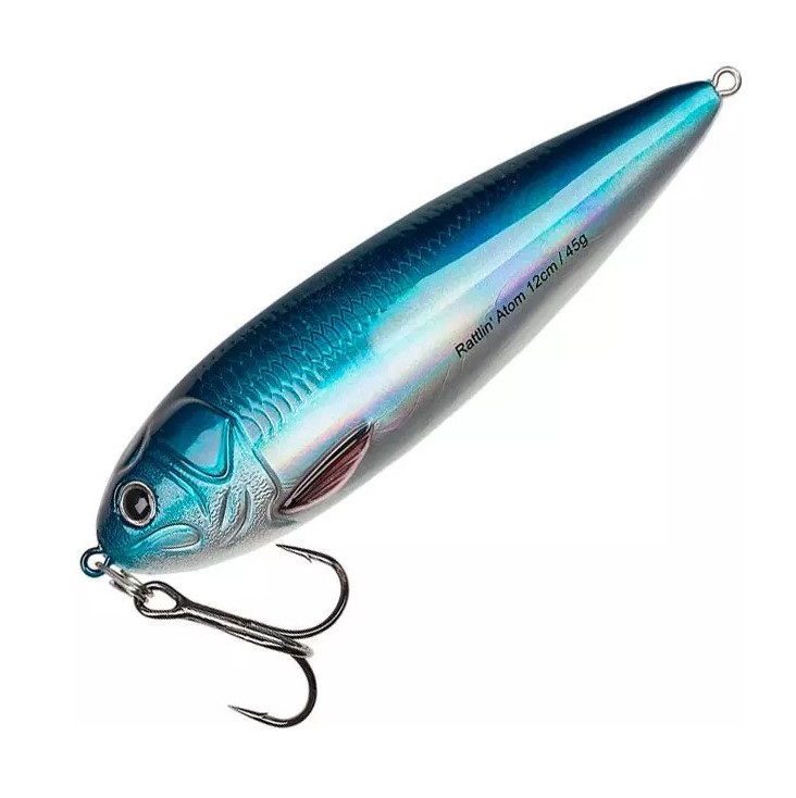 

Блесна колеблющаяся Abu Garcia Beast Rattlin Atom 12cm Baltic Herring, Голубой