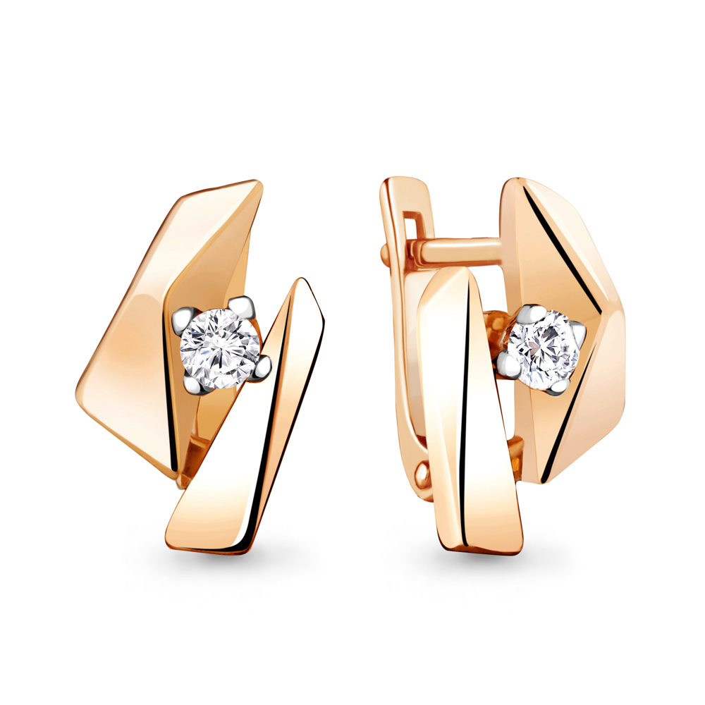

Серьги из серебра с фианитом Aquamarine Aquamarine 48898А_925_з, 48898А_925_з