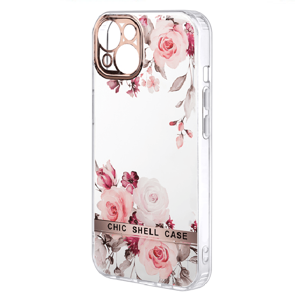 

Чехол Iphone 13 Mini Chic Shell Case, прозрачный с рисунком 6, Iphone 13 Mini Chic Shell Case