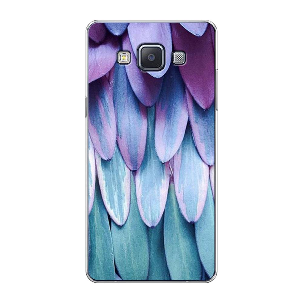 

Чехол на Samsung Galaxy A5 "Синее перо", Фиолетовый;голубой, 20450-3
