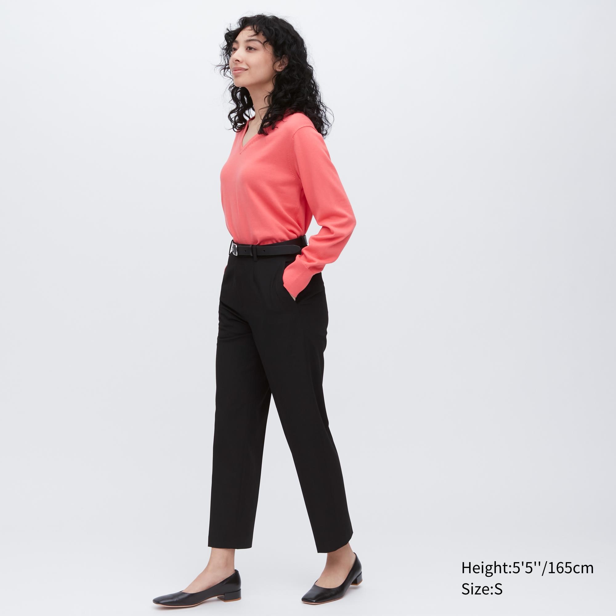 

Брюки женские UNIQLO 450606COL09 черные 2XS (доставка из-за рубежа), 450606COL09
