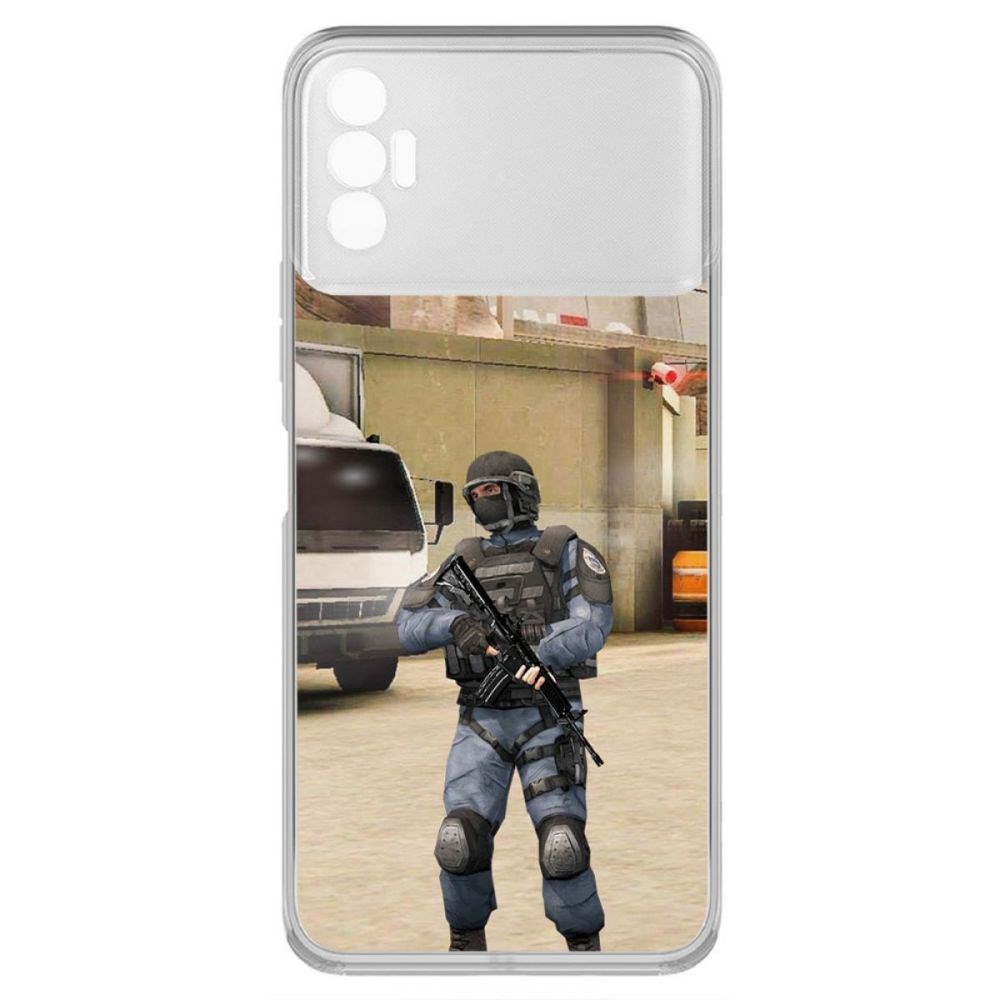 

Чехол-накладка Krutoff Standoff 2 - GIGN для Tecno Spark 8P, Прозрачный