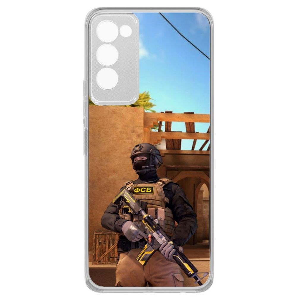 

Чехол-накладка Krutoff Standoff 2 - ФСБ для Tecno Camon 18P, Прозрачный