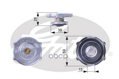 RC135_крышка радиатора!Dodge Caravan/Stratus, Chrysler Voyager 89-08 100056297477