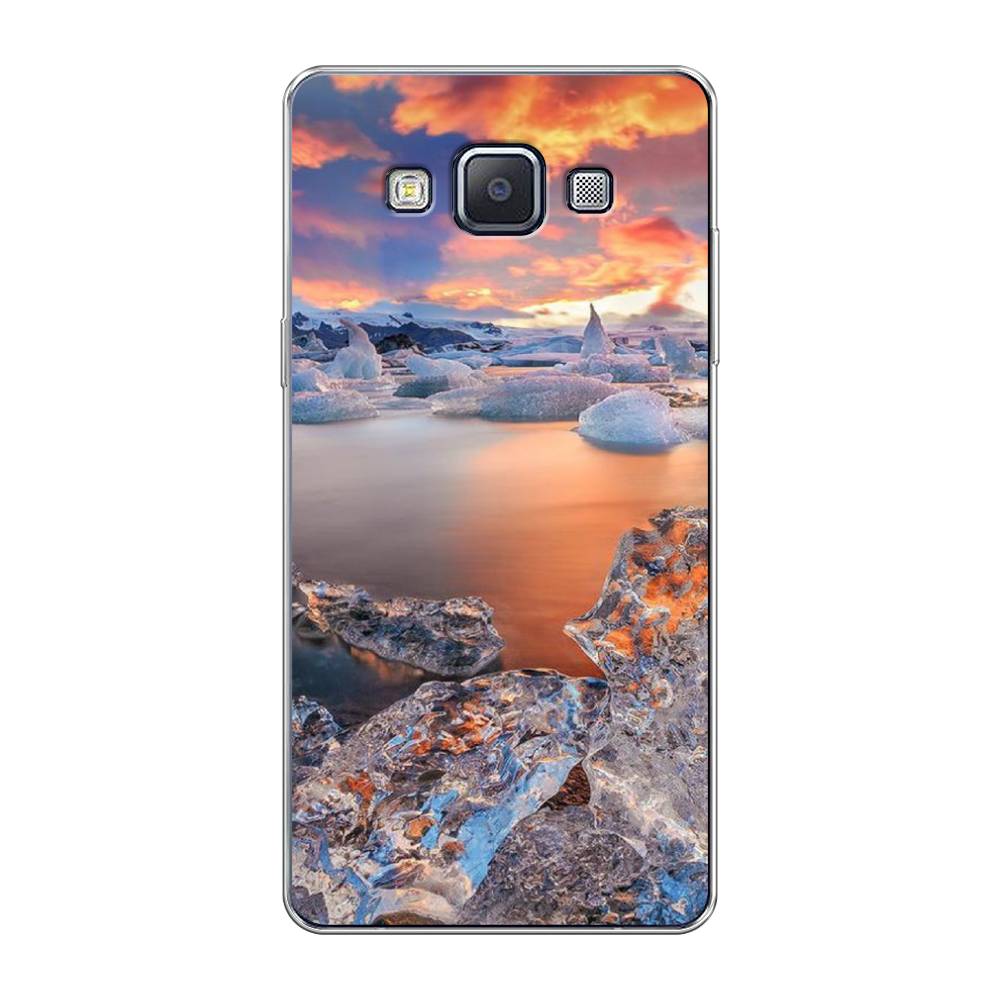 

Чехол на Samsung Galaxy A5 "Ледники", Синий;оранжевый, 20450-2