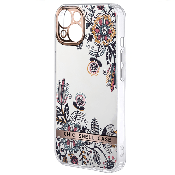

Чехол Iphone 13 Mini Chic Shell Case, прозрачный с рисунком 3, Iphone 13 Mini Chic Shell Case