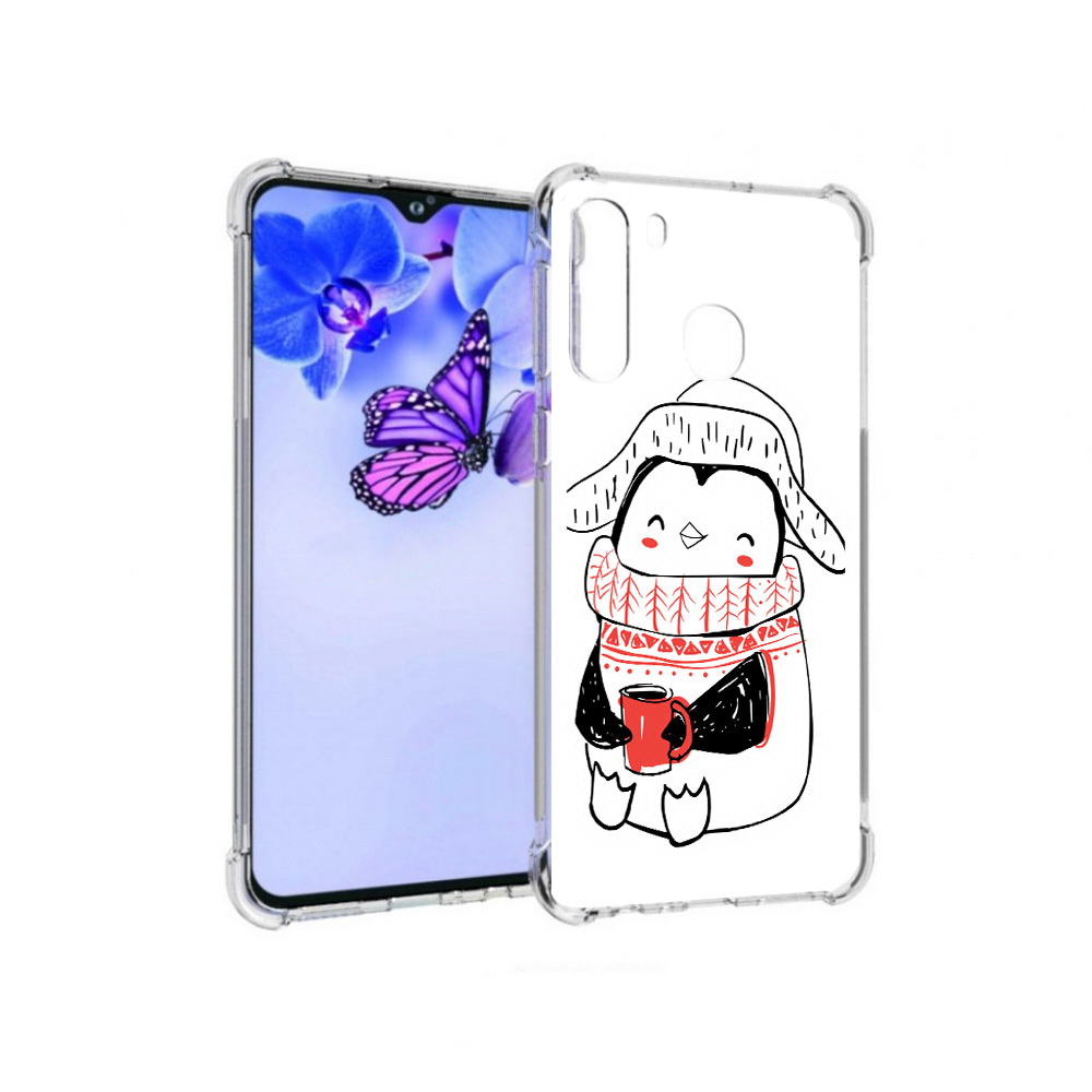 

Чехол MyPads Tocco для Samsung Galaxy A21 Милый пингвин (PT226904.547.115), Прозрачный, Tocco