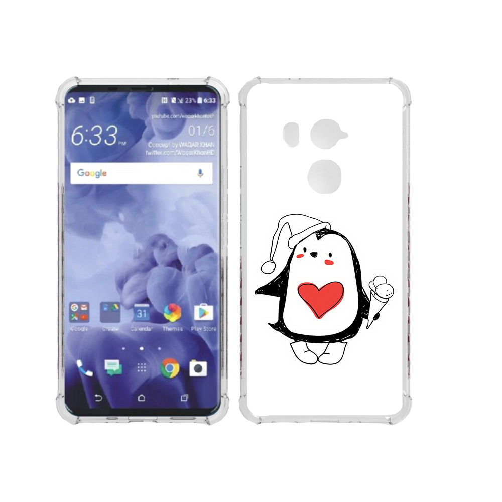 

Чехол MyPads Tocco для HTC U11 Plus Пингвин с мороженым, Прозрачный, Tocco