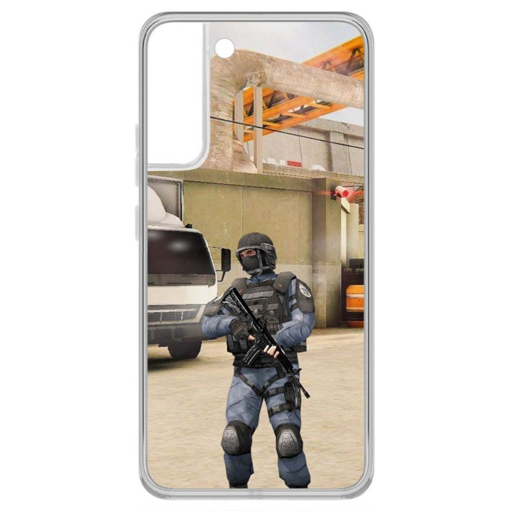 

Чехол-накладка Krutoff Cтандофф 2 (Standoff 2) - GIGN для Samsung Galaxy S22+, Прозрачный