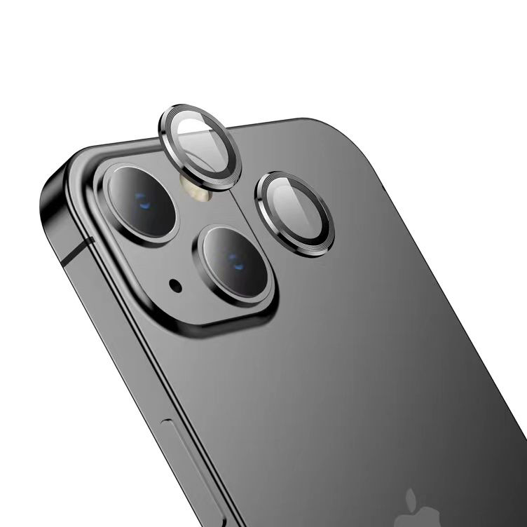 

Защитное стекло Hoco на линзы камеры Apple iPhone 14/14 Plus (V12 plus) 3D, черное, V12 plus 3D iPhone 14 / Plus