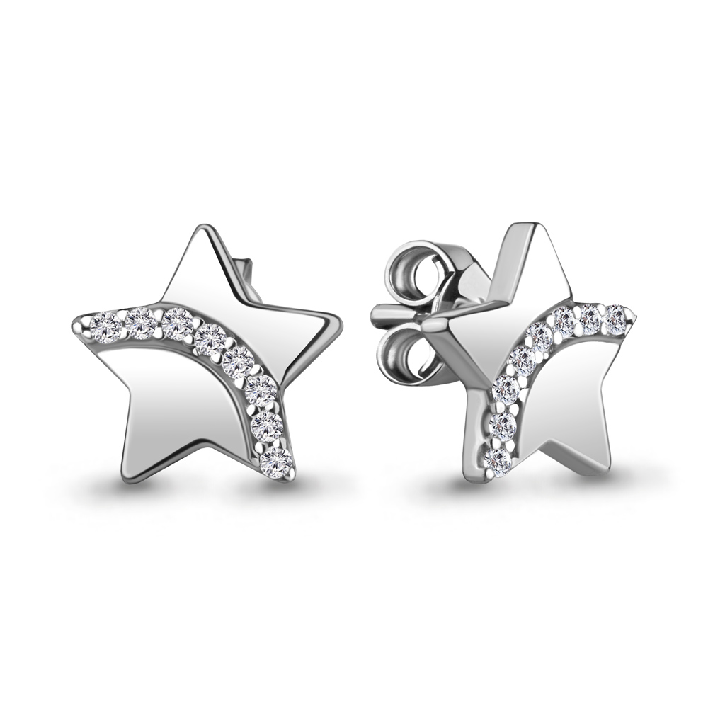

Серьги из серебра с фианитом Aquamarine Aquamarine 48879А_925_р, 48879А_925_р