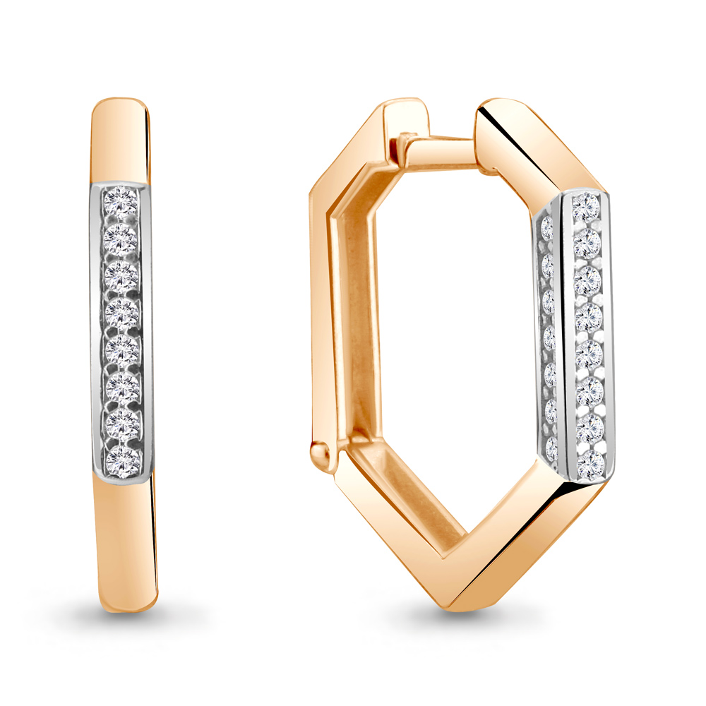 

Серьги из серебра с фианитом Aquamarine Aquamarine 48876А_925_з, 48876А_925_з