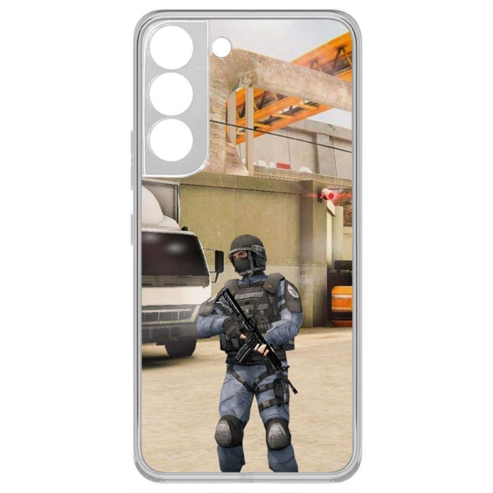 

Чехол-накладка Krutoff Cтандофф 2 (Standoff 2) - GIGN для Samsung Galaxy S22, Прозрачный