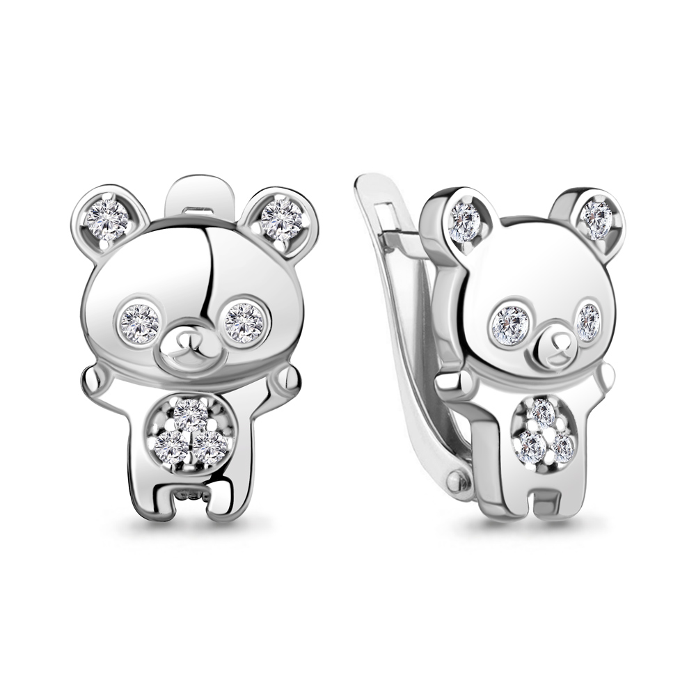 

Серьги из серебра с фианитом Aquamarine Aquamarine 48870А_925_р, 48870А_925_р