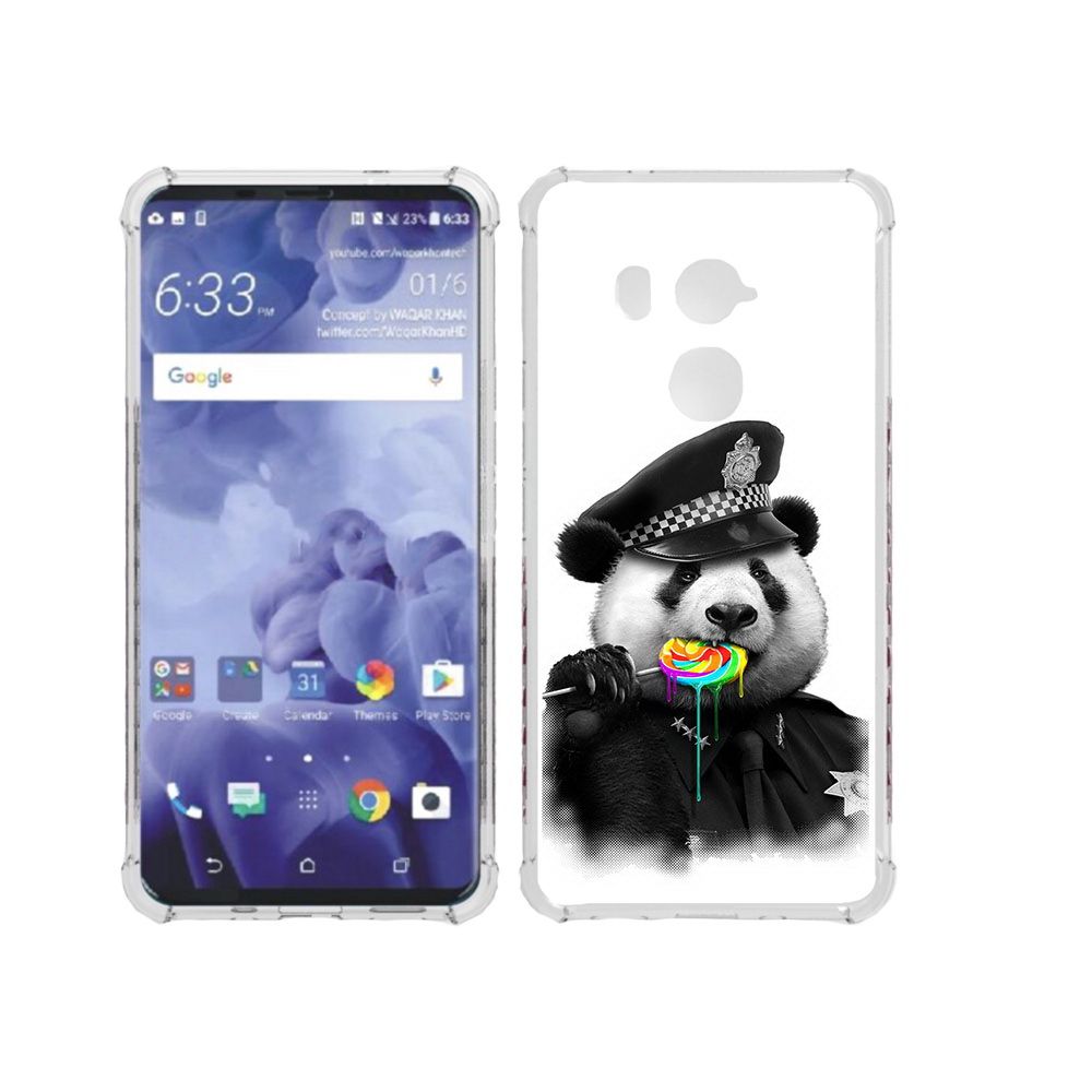 

Чехол MyPads Tocco для HTC U11 Plus Панда полиция, Прозрачный, Tocco