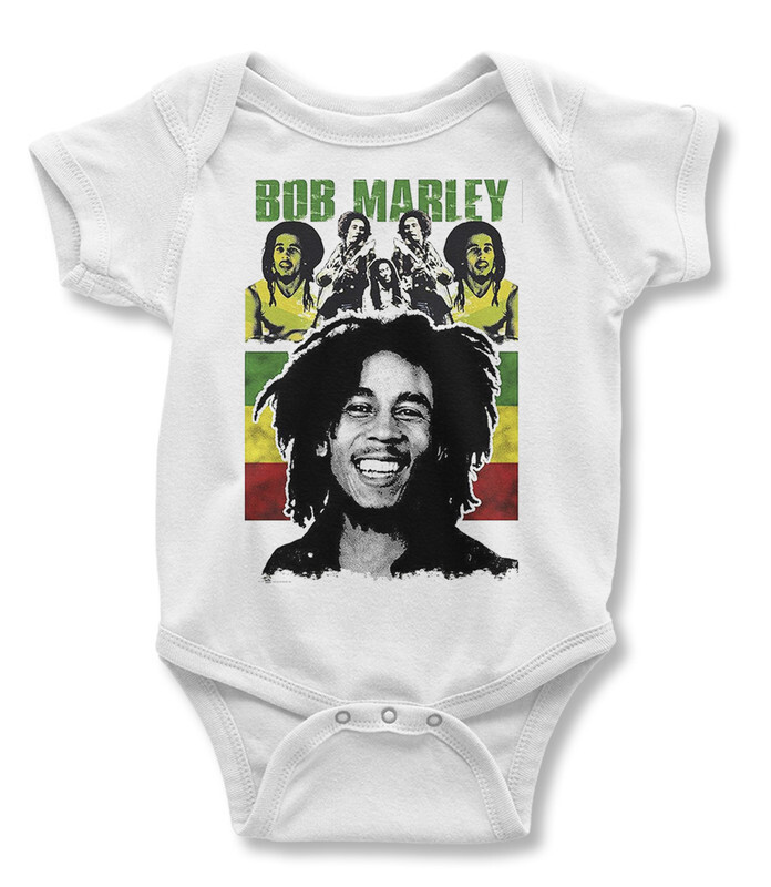 фото Боди детское wild child боб марли / bob marley57 цв. белый р. 80