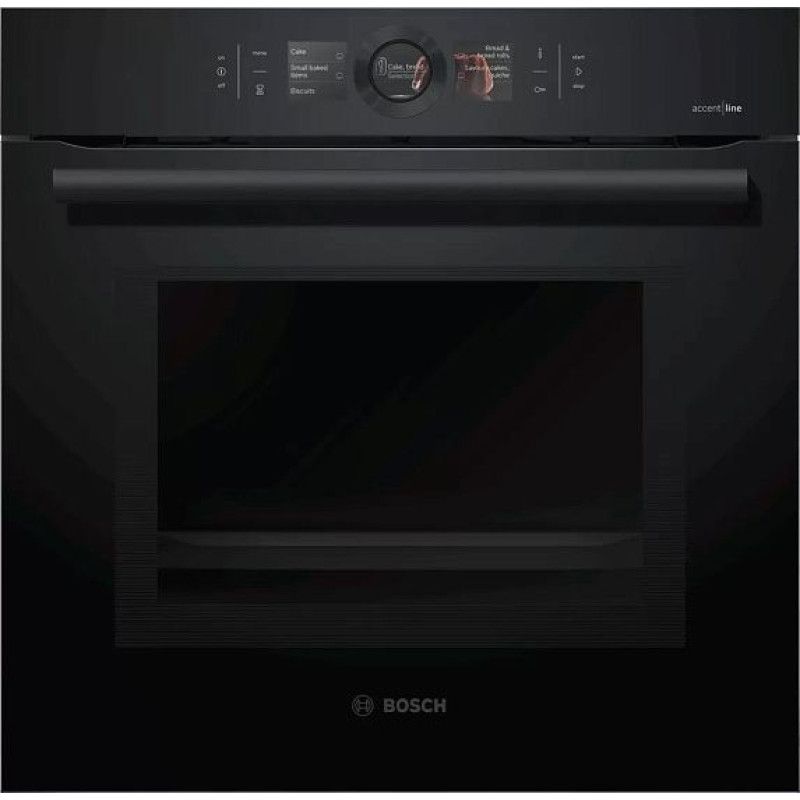 Встраиваемый электрический духовой шкаф Bosch HSG856XC1 черный духовой шкаф beko bie 24301 w электрический 71 л 6 программ гриль белый