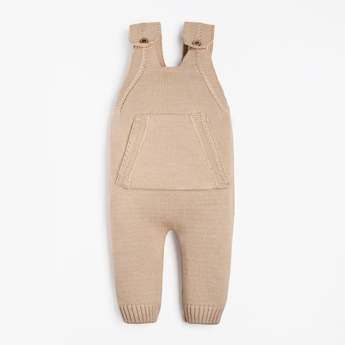 

Комбинезон вязаный Крошка Я "Basic" рост 86-92 см, цвет бежевый, Вязаные вещи Крошка Я