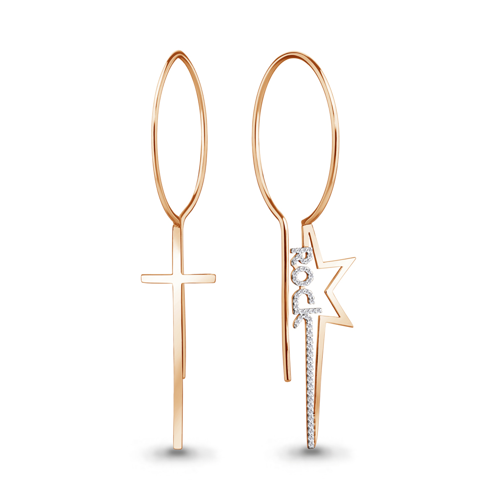 

Серьги из серебра с фианитом Aquamarine Aquamarine 48837А_925_з, 48837А_925_з