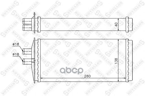 

10-35109-SX_радиатор печки! VW Caddy, Skoda Felicia 1.3/1.6 96-01