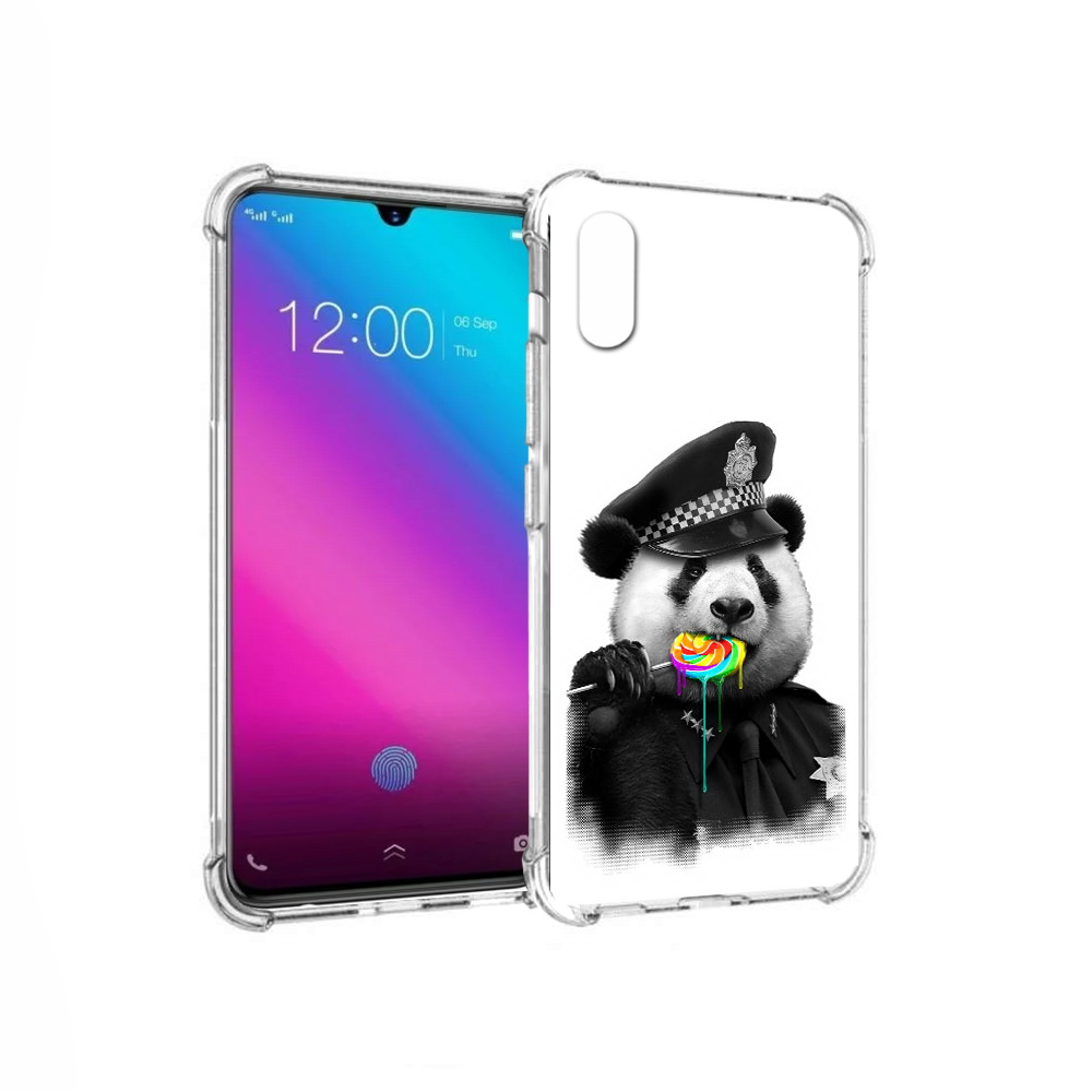 

Чехол MyPads Tocco для Vivo V11 Панда полиция (PT117900.427.130), Прозрачный, Tocco