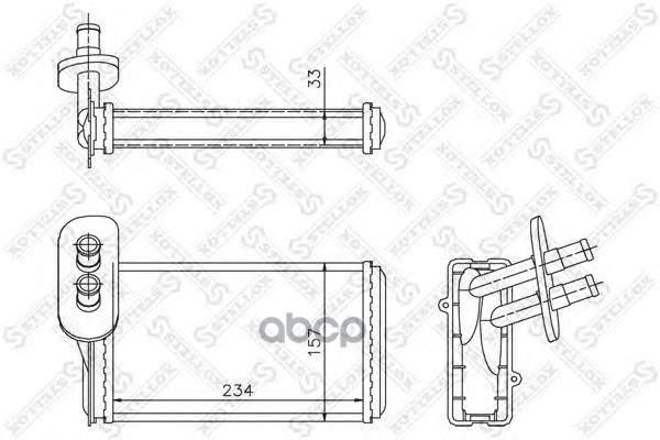 

10-35019-SX_радиатор печки! VW Golf, Audi A3 96>