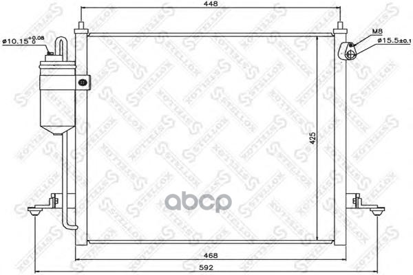 

10-45584-SX_радиатор кондиционера! Mitsubishi L200/Pajero Sport 2.5Di-D 06>