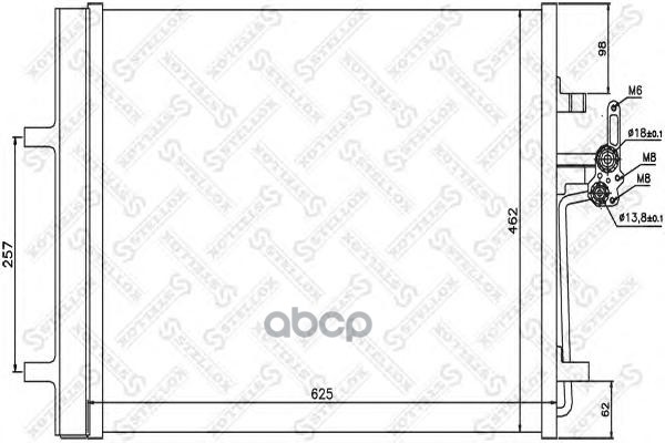 

10-45207-SX_!радиатор конд. Ford Mondeo 2.5 07>