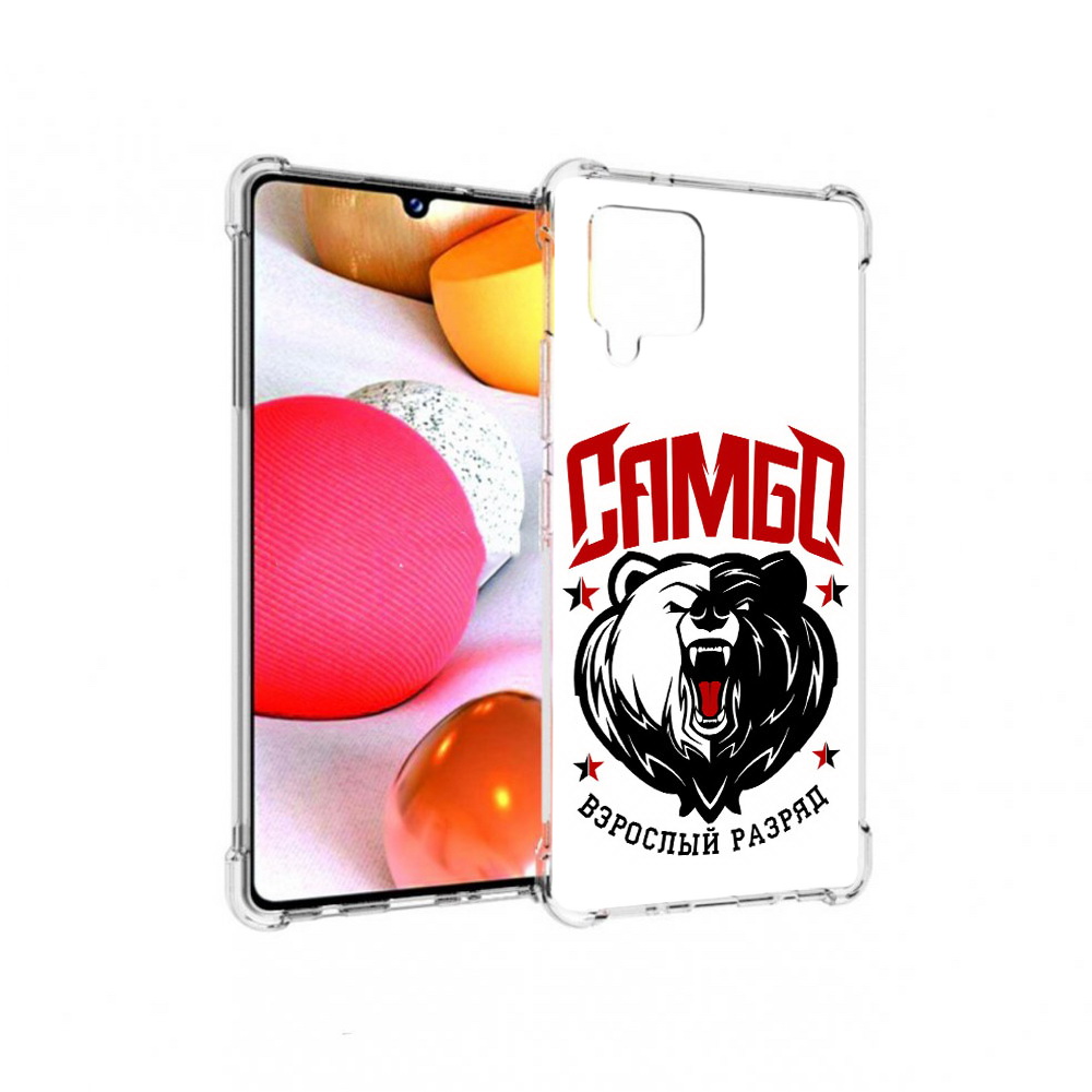 

Чехол MyPads Tocco для Samsung Galaxy A42 Единоборства Самбо медведь (PT226910.539.75), Прозрачный, Tocco