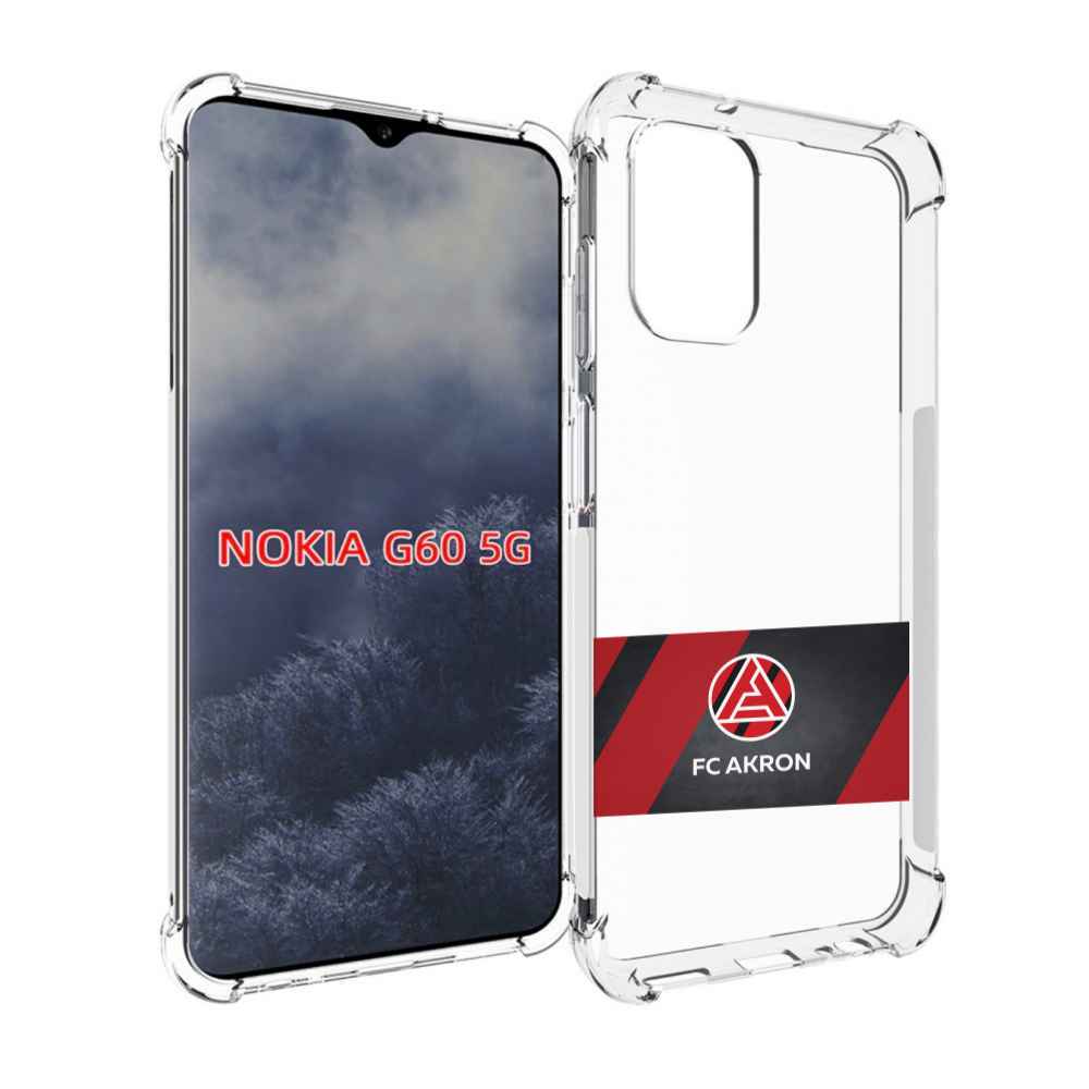 

Чехол MyPads фк акрон тольятти мужской для Nokia G60 5G, Прозрачный, Tocco