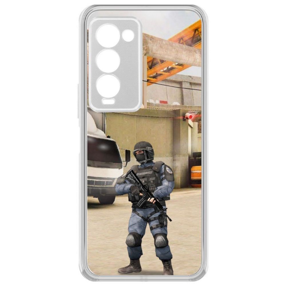 

Чехол-накладка Krutoff Standoff 2 - GIGN для Tecno Camon 18 Premier, Прозрачный