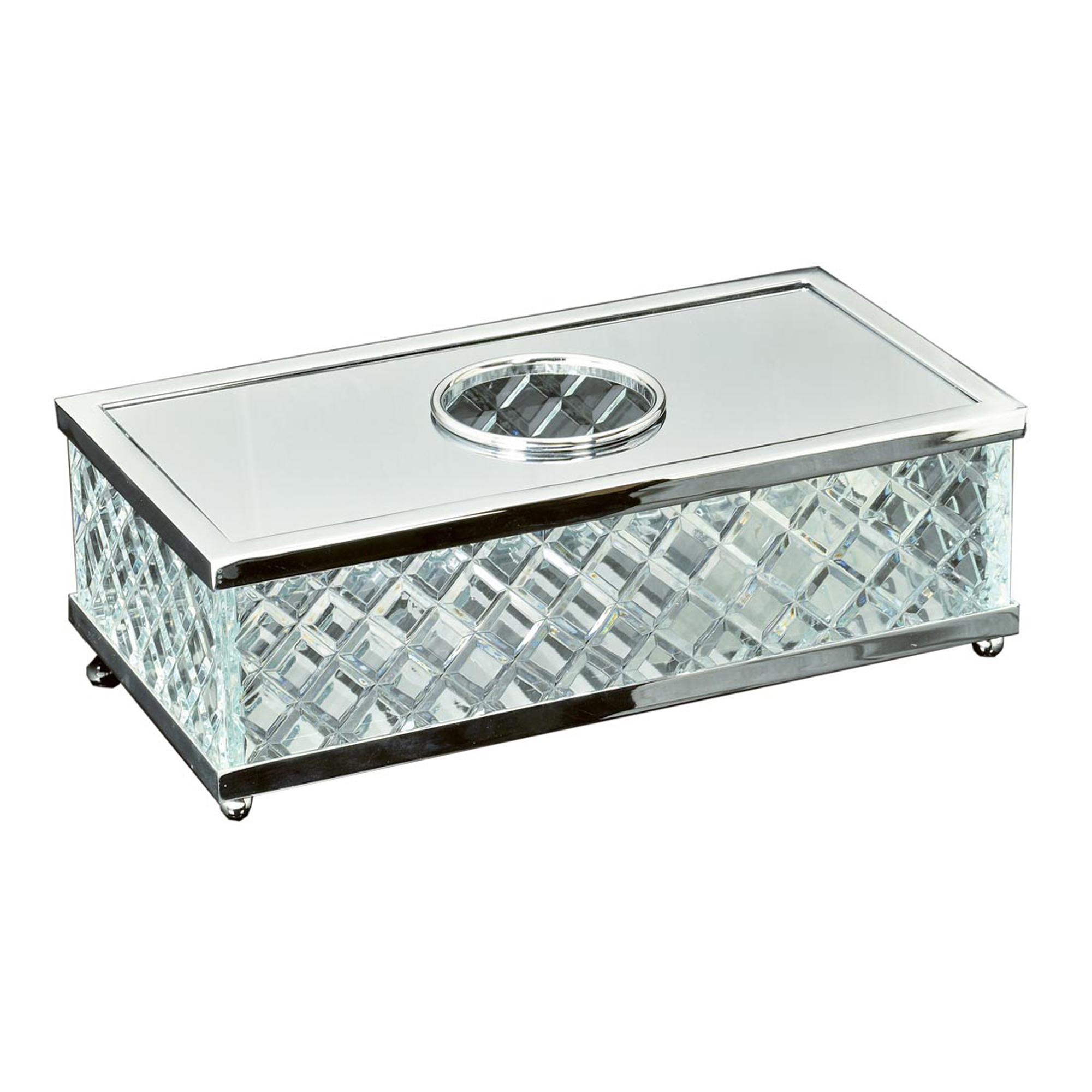 

Салфетница Boheme Murano Cristal 10231 хром