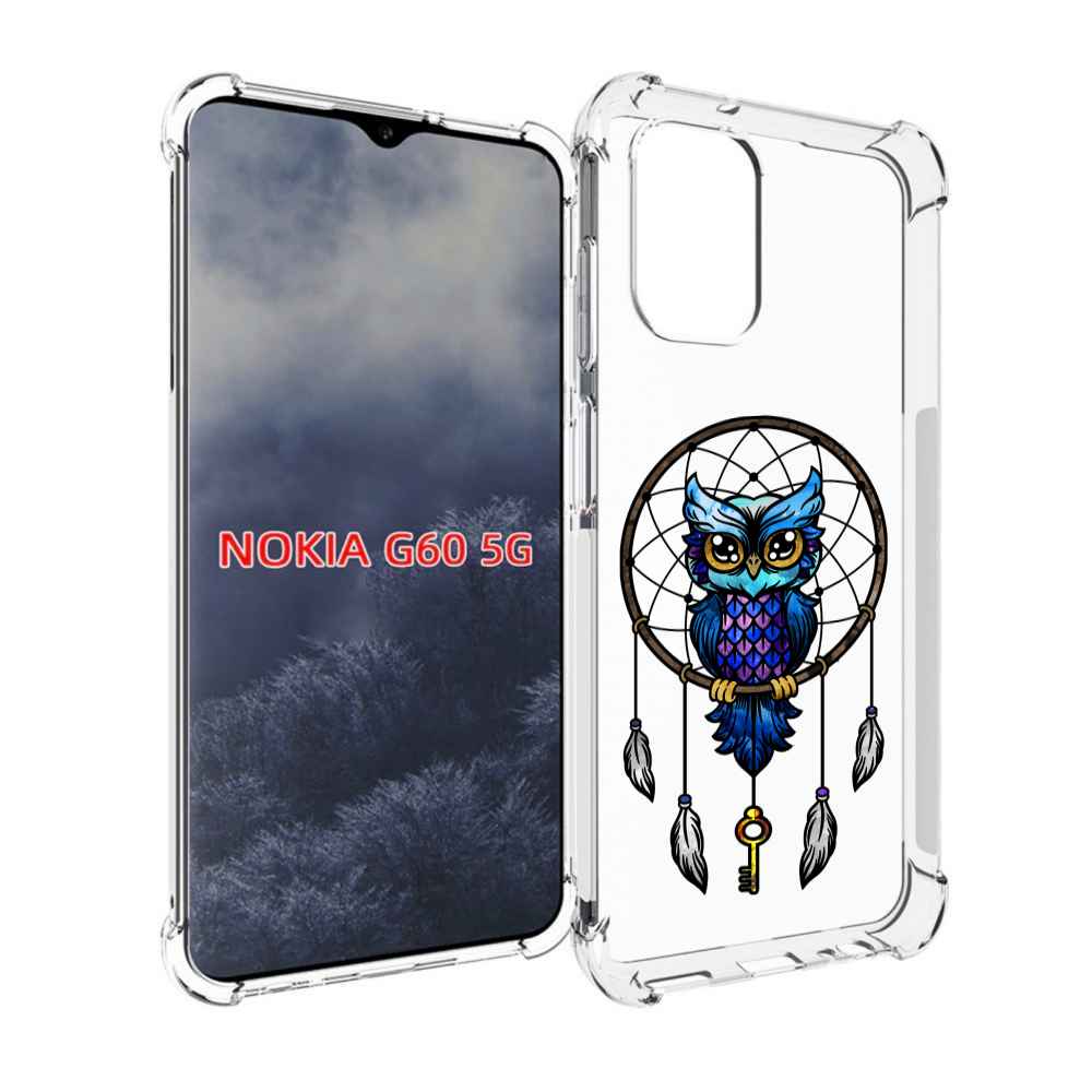 

Чехол MyPads умная-фиолетовая-сова для Nokia G60 5G, Прозрачный, Tocco
