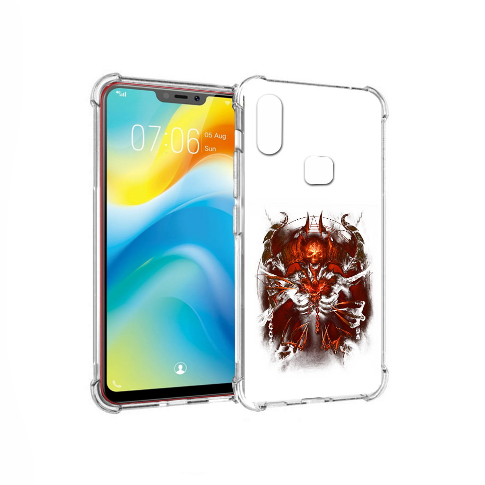 

Чехол MyPads Tocco для Vivo Y85 яркий демон (PT108269.426.708), Прозрачный, Tocco