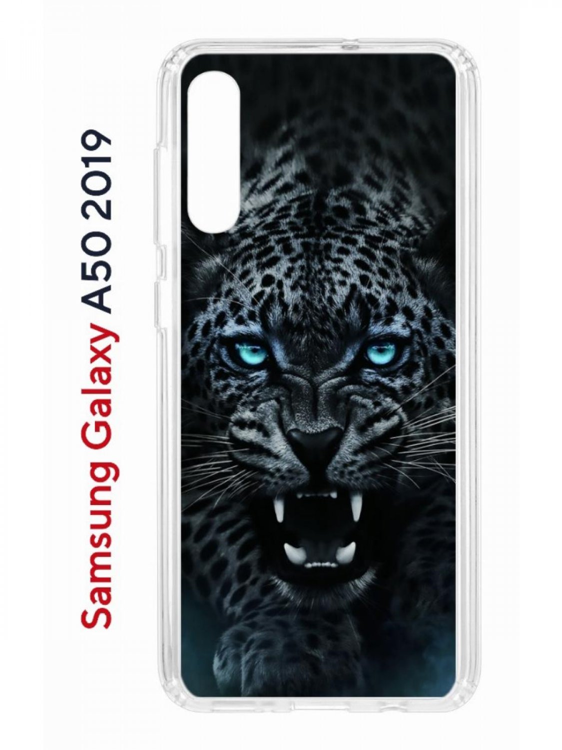 Чехол на Samsung A50,A50S,A30S 2019 Kruche Print Дикий леопард, противоударный бампер