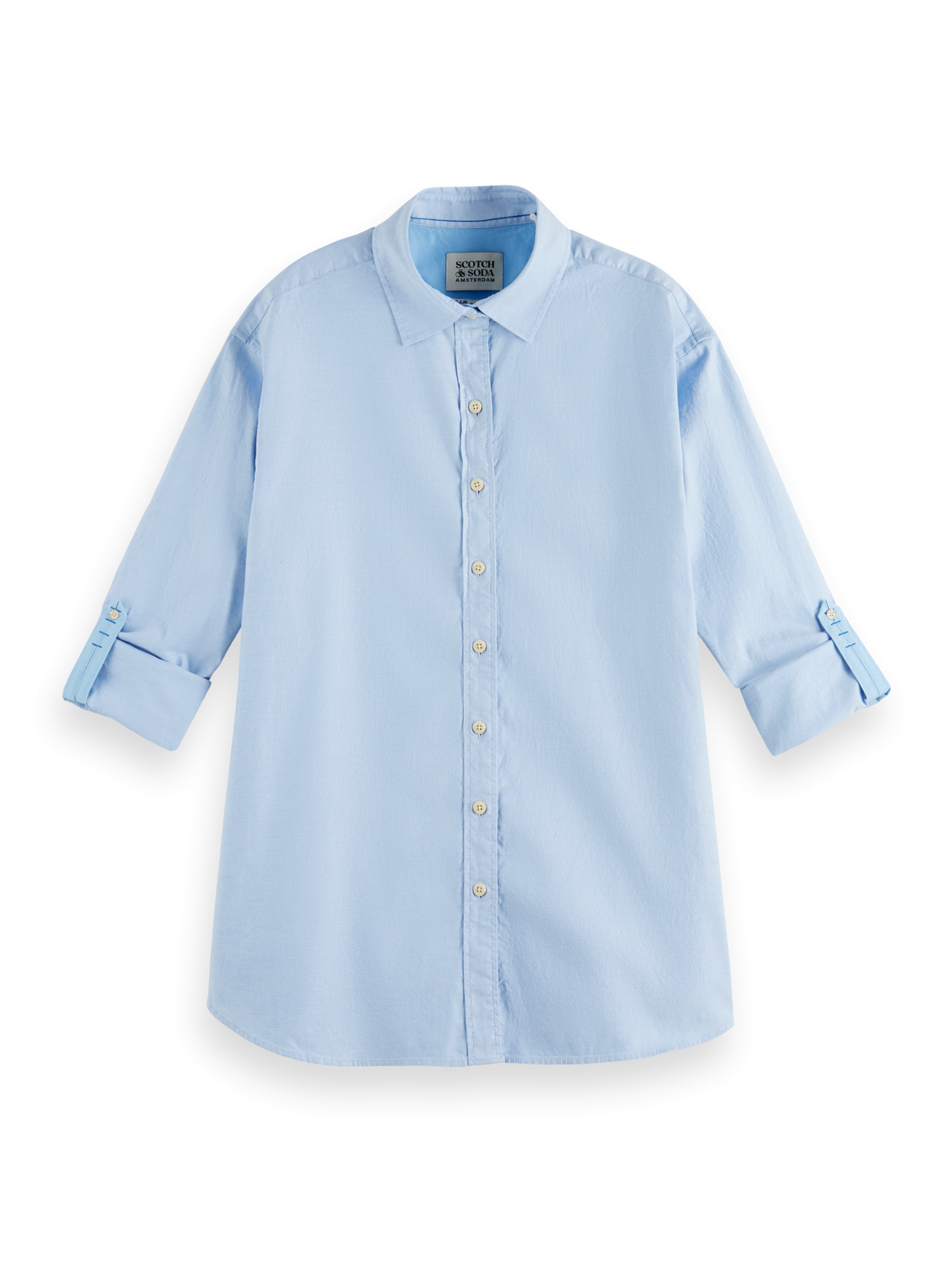 Рубашка женская Scotch & Soda 173208/6426 голубая 36