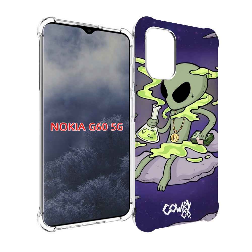 

Чехол MyPads токсичный инопланетянин для Nokia G60 5G, Прозрачный, Tocco