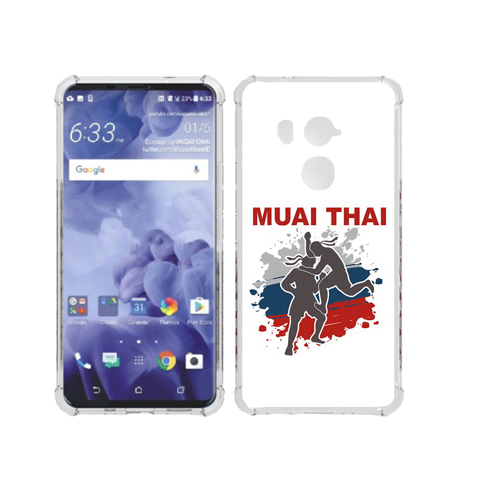 

Чехол MyPads Tocco для HTC U11 Plus Муайтай, Прозрачный, Tocco