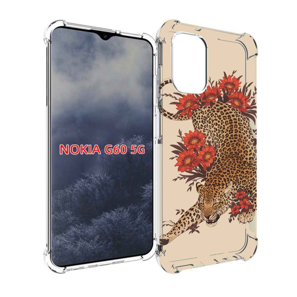 

Чехол MyPads тигр-из-цветов для Nokia G60 5G, Прозрачный, Tocco