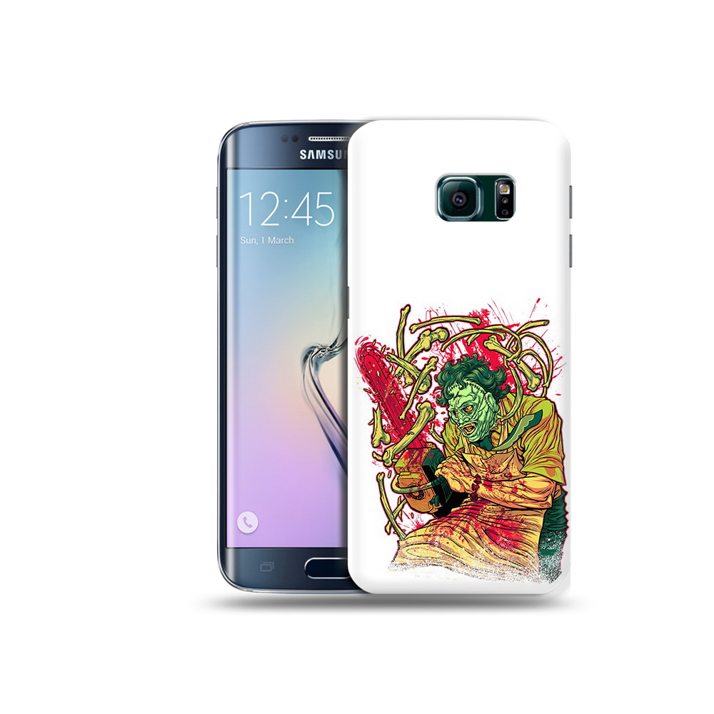 

Чехол MyPads Tocco для Samsung Galaxy S6 Edge яркий мясник, Прозрачный, Tocco