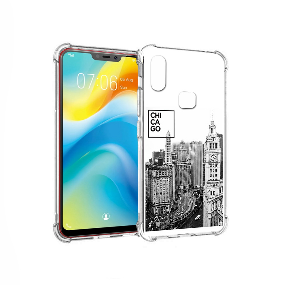 

Чехол MyPads Tocco для Vivo Y85 черно белый чикаго (PT108269.426.689), Прозрачный, Tocco
