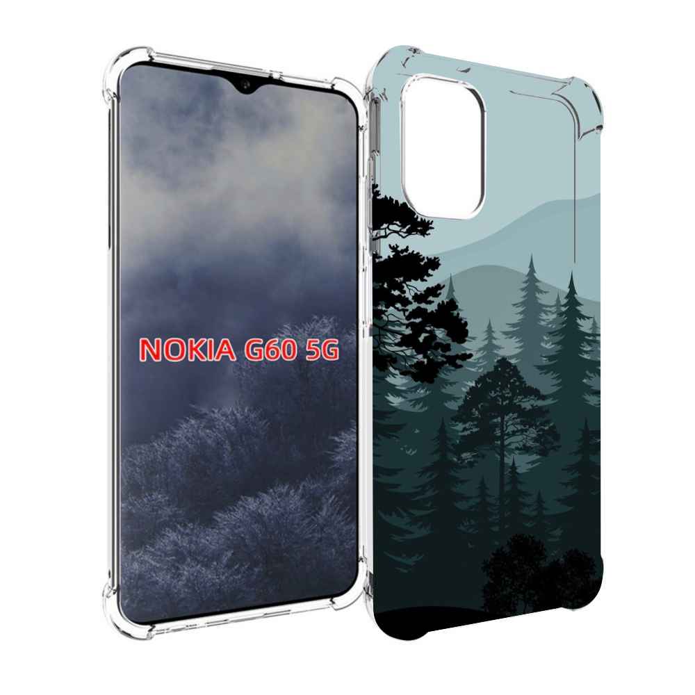 

Чехол MyPads темный лесочек для Nokia G60 5G, Прозрачный, Tocco