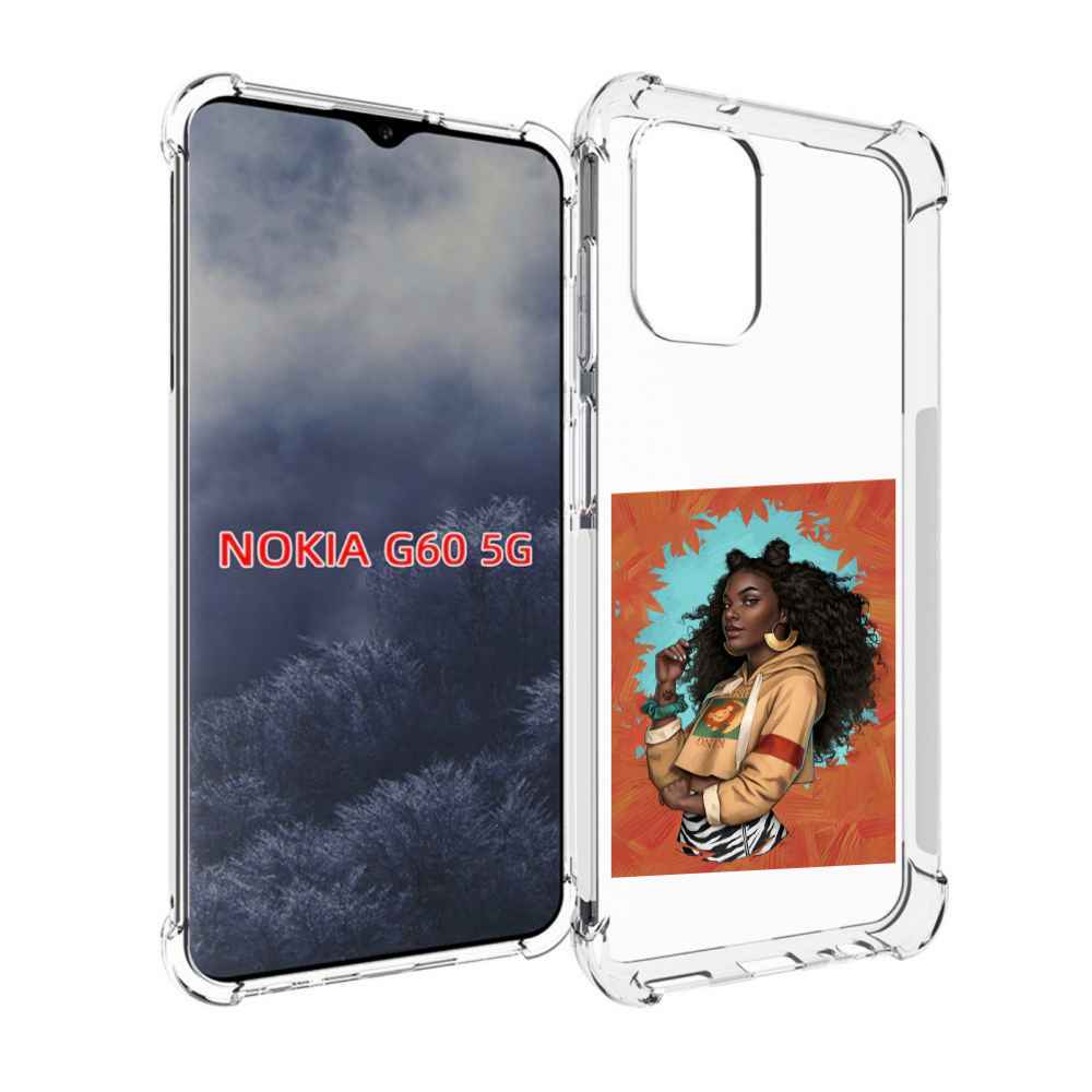

Чехол MyPads темная-девушка женский для Nokia G60 5G, Прозрачный, Tocco