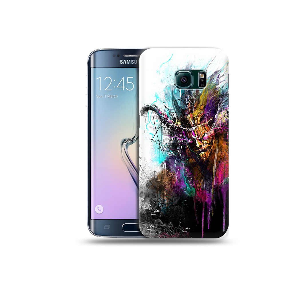 

Чехол MyPads Tocco для Samsung Galaxy S6 Edge яркий дьявол, Прозрачный, Tocco